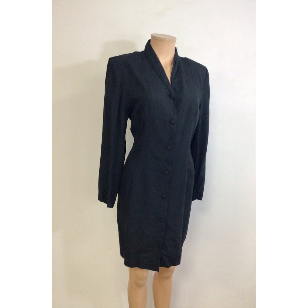 MEXX Vintage Office Dress Wear To Work Button Front Womens Large